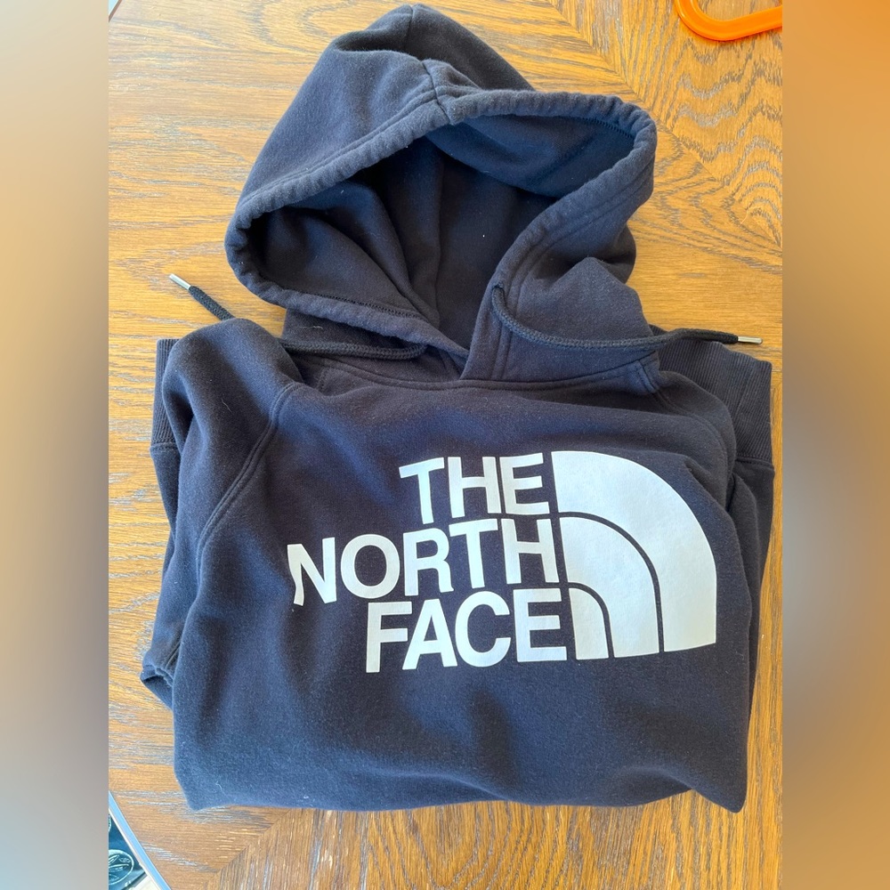 North Face women’s size small black hoodie.